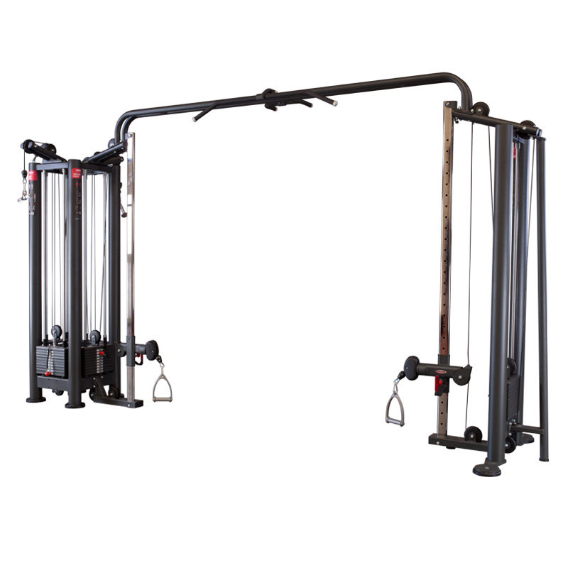 4 Station Multi Gym with Adjustable Cable Station and Bar